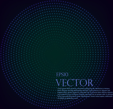 light dot tech background vector