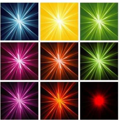 light rays background design vector
