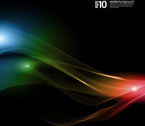 light with dynamic lines vector backgrounds art 