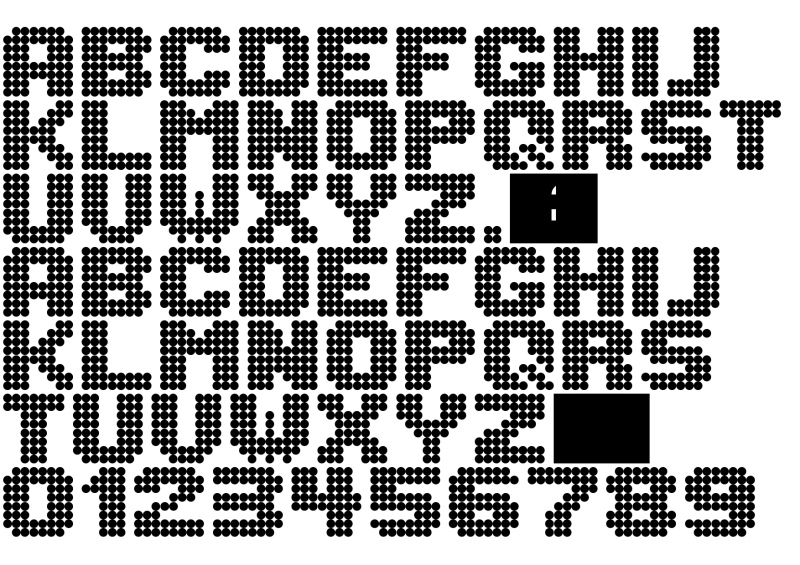 Lightdot 8x8 Font in truetype .ttf opentype .otf format free and easy ...
