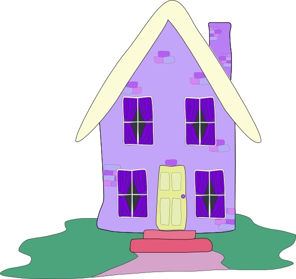 Lilac House clip art 