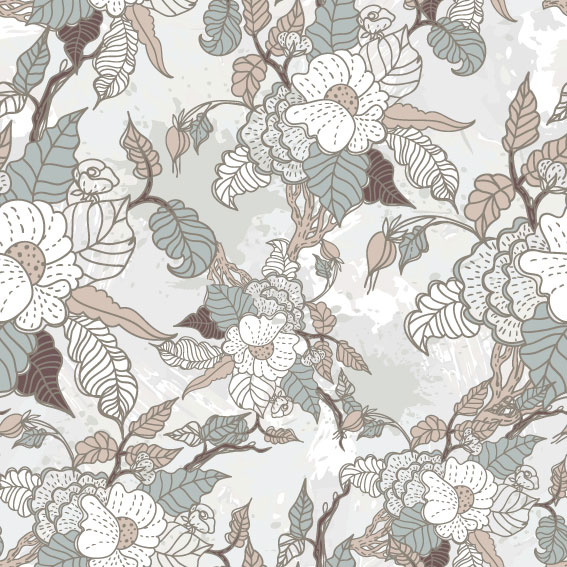 line of draft flower background vector 