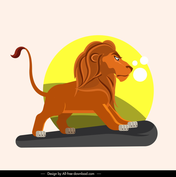 lion king icon cartoon character sketch 