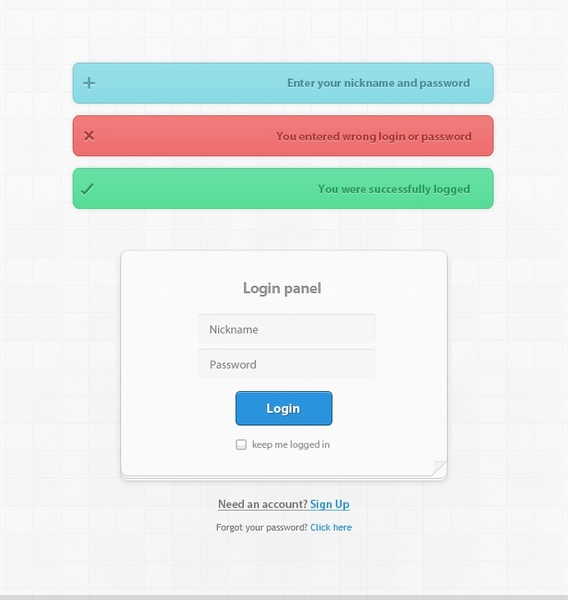 Login Form with Validation