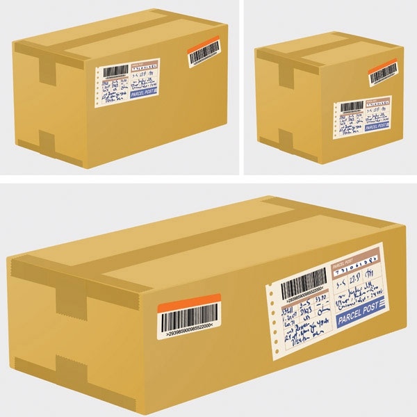 logistics and express special carton 02 vector