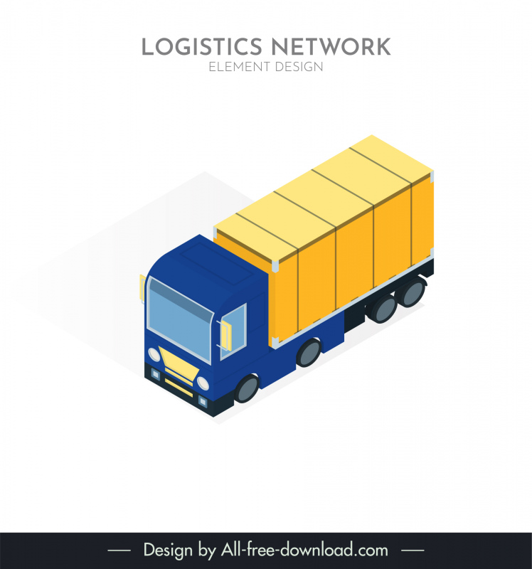 logistics roadway icon modern 3d sketch