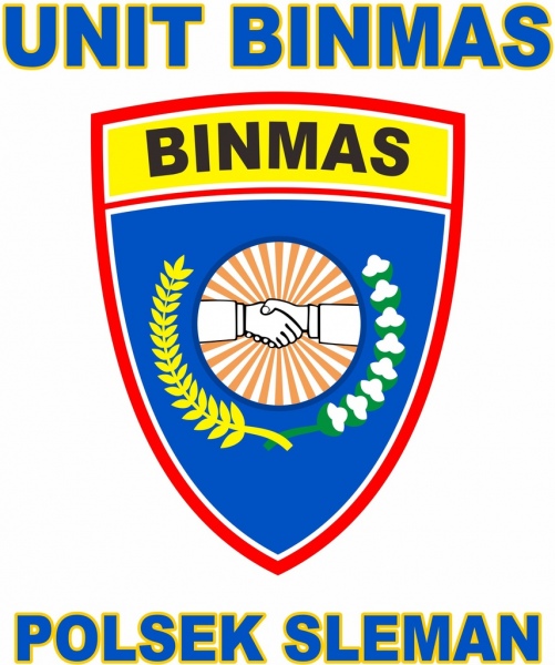 logo binmas police sleman yogyakarta indonesia 2018
