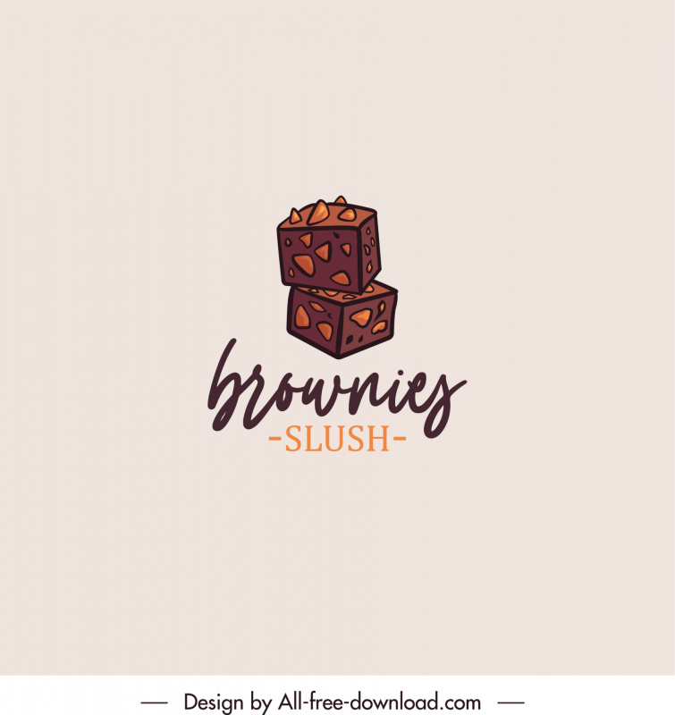 Logo brownie slush chocolate cake 
