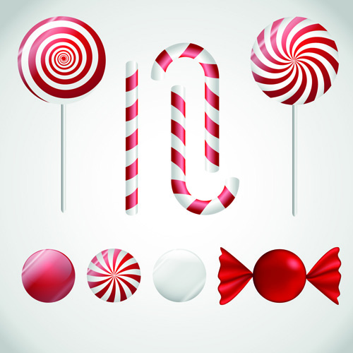 lollipop design elements vector