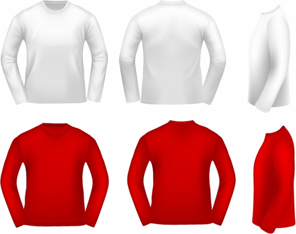 Long Sleeve Shirt Template Psd