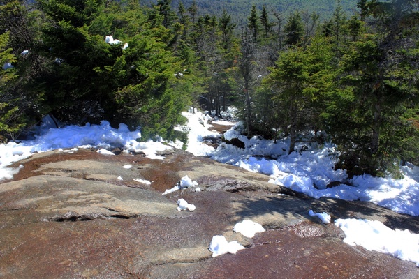 looking down in the adirondack mountains new york 