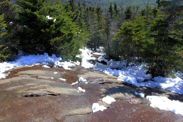 looking down in the adirondack mountains new york