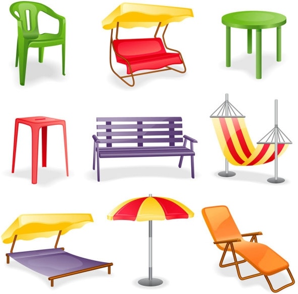 lounge chair vector