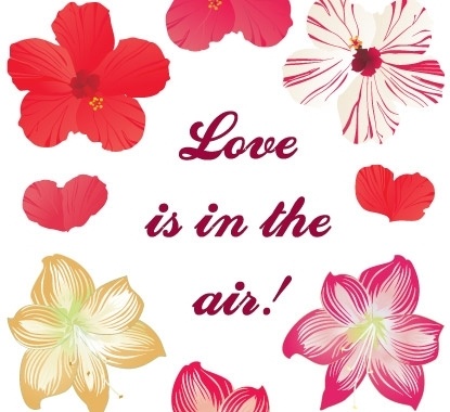 Love is in the air! New free flower vectors