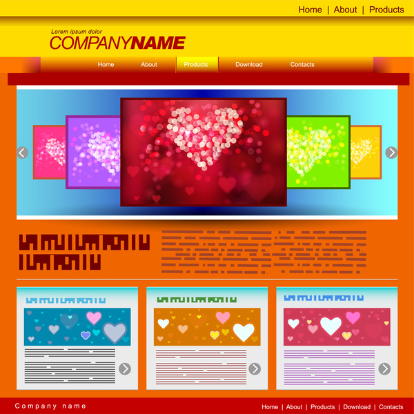 illustrator web templates free download