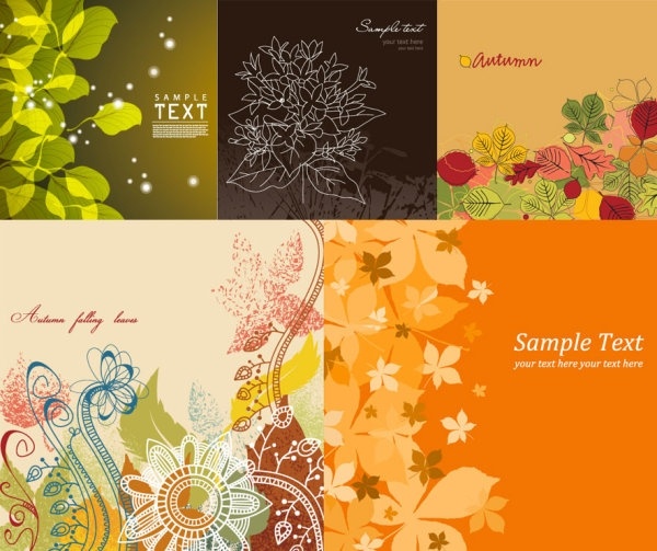 lovely background vector flowers and plants