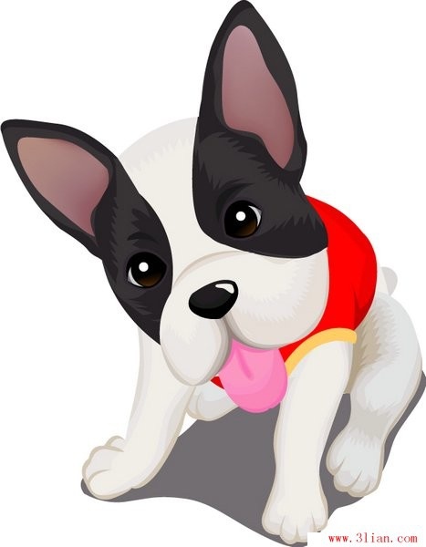 Lovely pet dog vector Vectors graphic art designs in editable .ai .eps