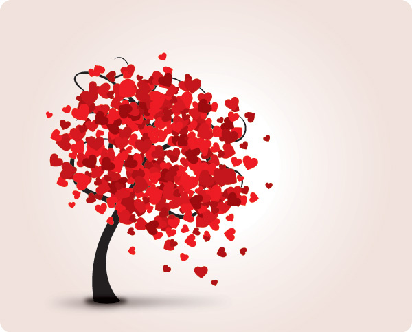 lovely tree vector graphic