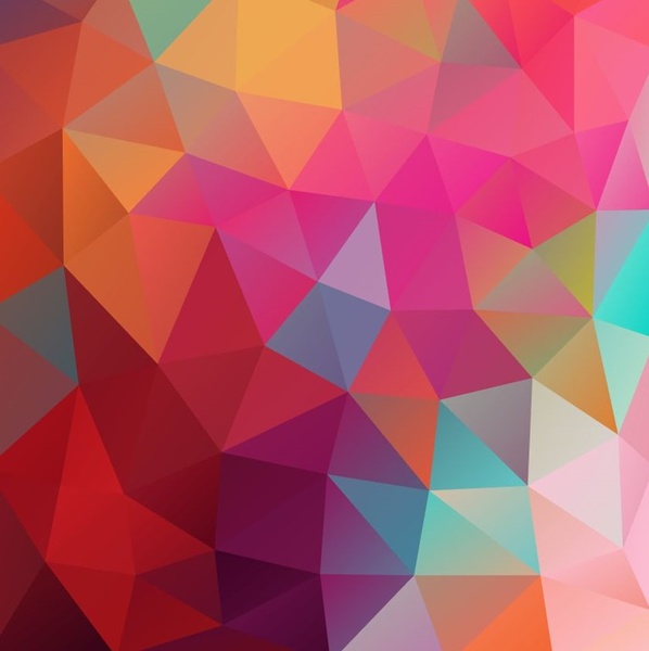low poly colored background vector illustration