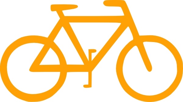 Lunanaut Bicycle Sign Symbol clip art
