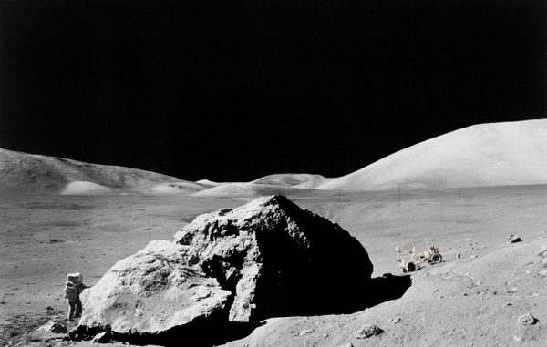 lunar surface moon rock buggy