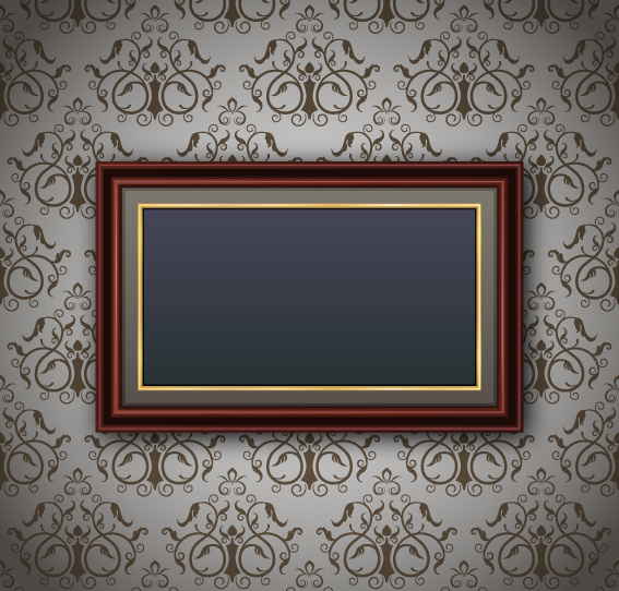 luxurious frame background art vector 