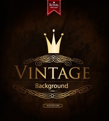 luxurious royal vintage background vector
