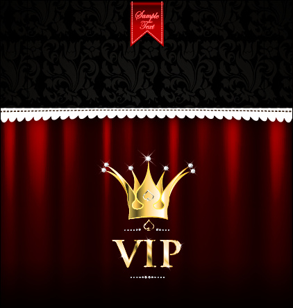 luxury diamond vip royal background vector