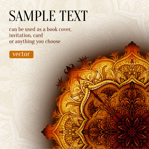 Luxury floral book cover design vector Vectors graphic art designs in