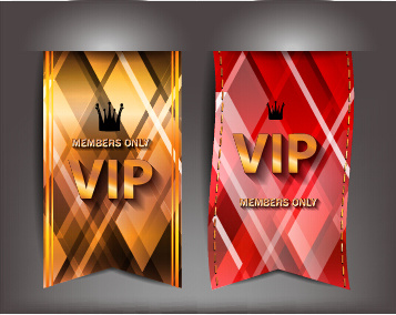 luxury vip flags vector graphics