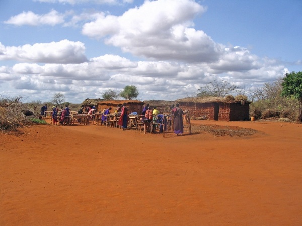 maasai village kenya villagers