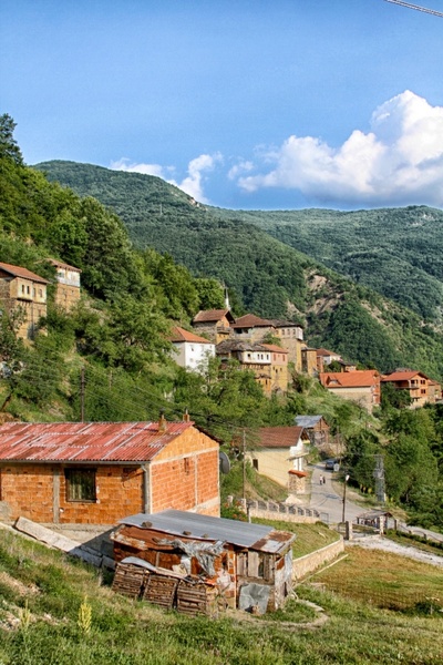 macedonia village buildings