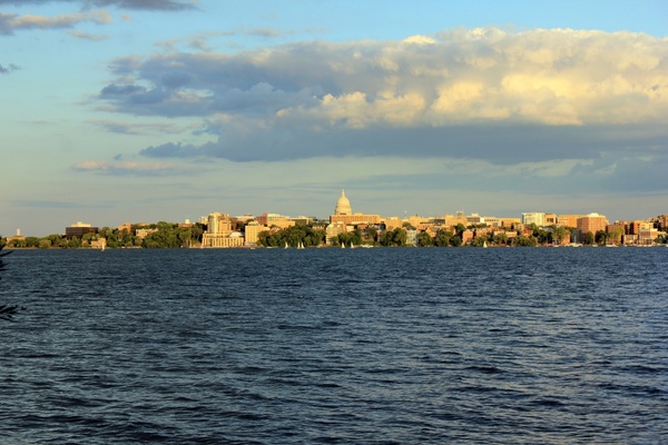 madison across the lake in madison wisconsin