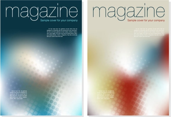 magazine cover background vector