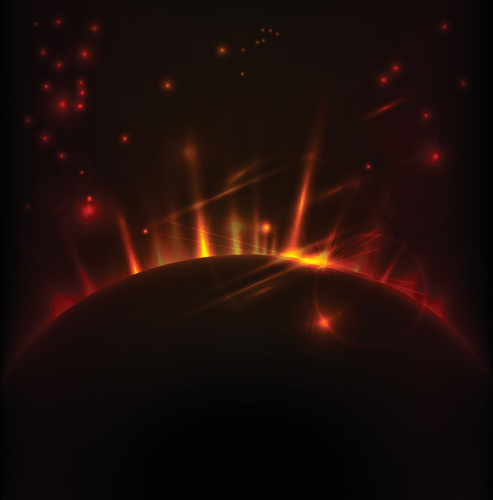 magic universe space vector background