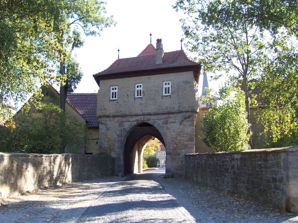 mainbernheimer gate iphofen franconian wine country 