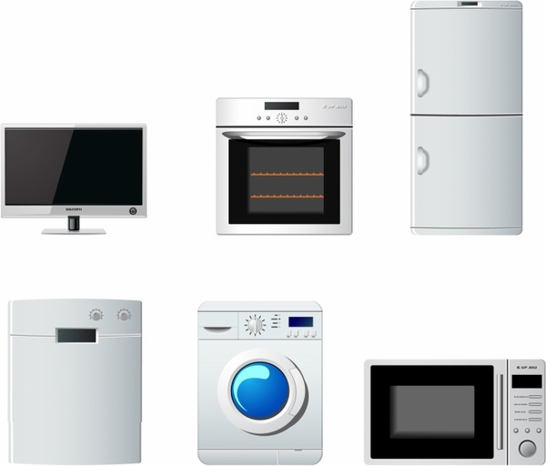 Major appliances set