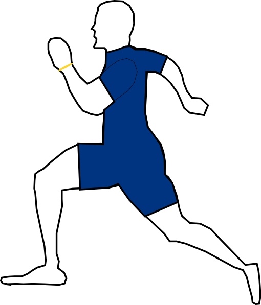 Man Jogging Exercise clip art