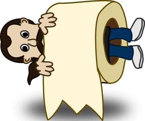 Man Toilet Paper Roll clip art Free vector in Open office drawing svg ...