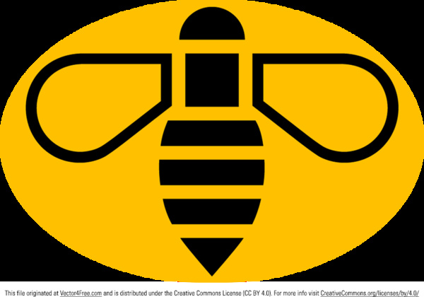 manchester bee vector logo