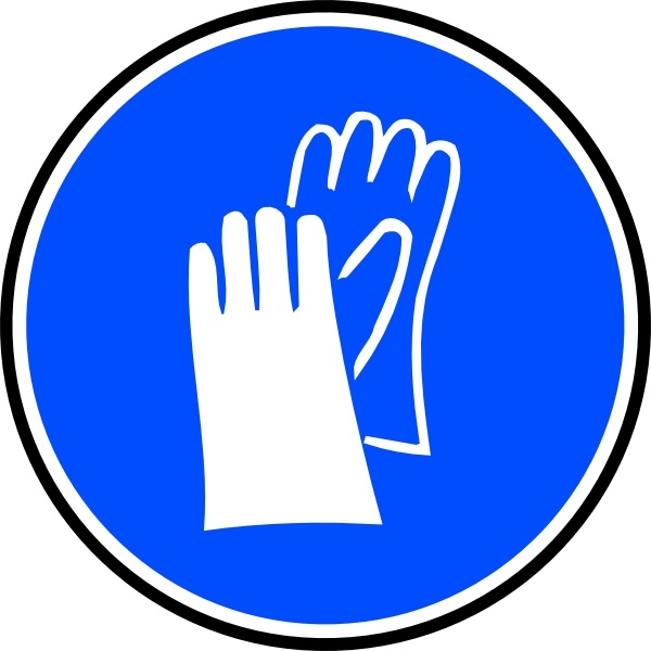 Mandatory Hands Palms Protection clip art