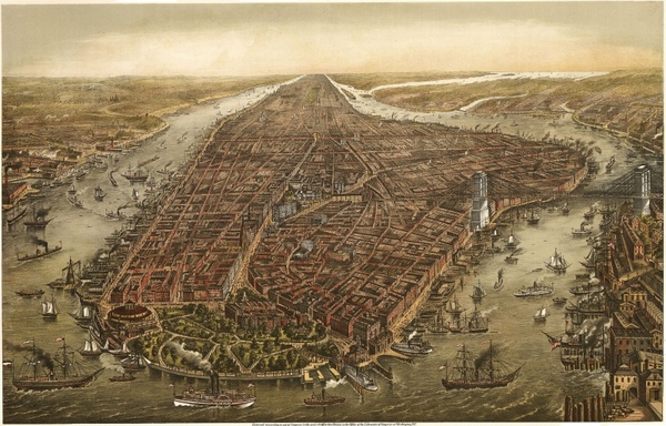 manhattan new york city 1870