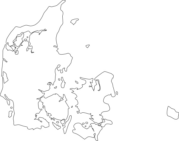 Map Of Denmark clip art