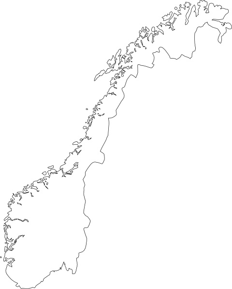 Map Of Norway clip art