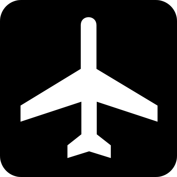 Map Symbol Plane clip art 