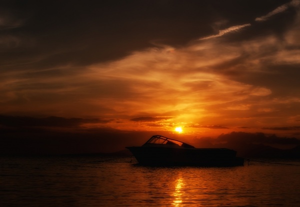 margarita island sunset boat