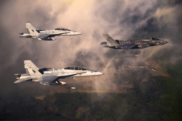 marine corps fighter jets sky