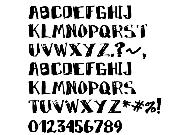 A Dripping Marker Font in truetype .ttf opentype .otf format free and ...