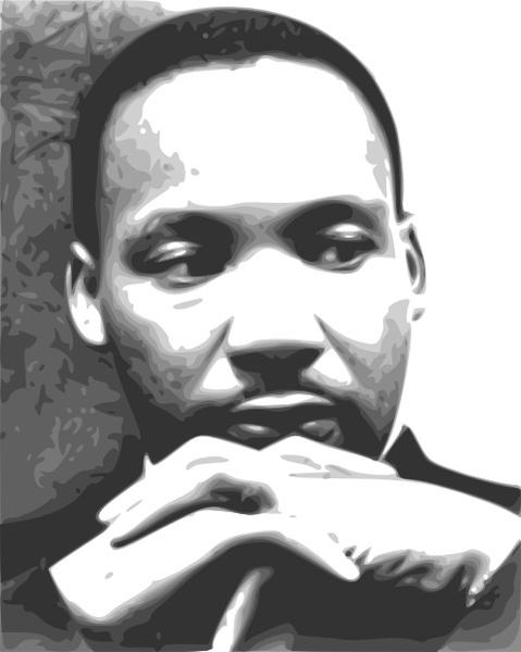 Martin Luther King Jr. clip art Vectors graphic art designs in editable