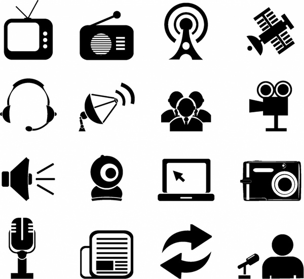 Mass Media Icons 